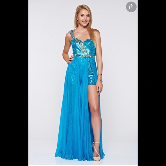 sherri hill romper dress